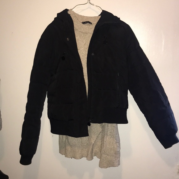 Zara Jackets & Blazers - Zara Hooded Down Jacket
